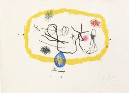 Гравюра Miró - Personatges Solars