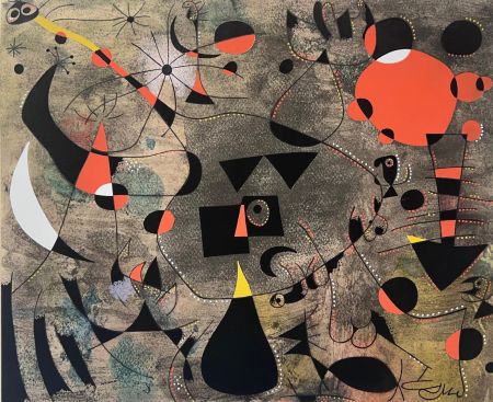 Трафарет Miró - Personnage blessé (Constellations) 