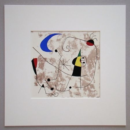 Трафарет Miró - Personnage dans la nuit