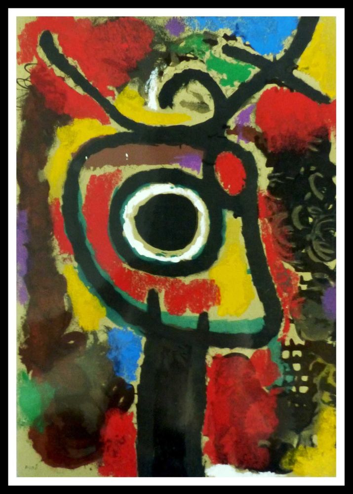 Трафарет Miró (After) - PERSONNAGE ET OISEAU