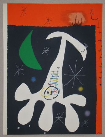 Трафарет Miró - Personnage et Oiseau II