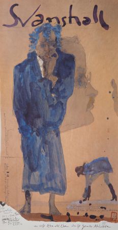 Иллюстрированная Книга Janssen - Personnages expressionnistes en bleu