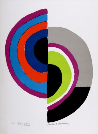 Литография Delaunay - Petite Composition, 1972
