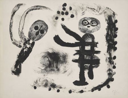 Литография Miró - Petite Fille au Bois