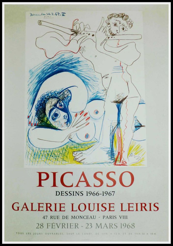 Афиша Picasso - PICASSO, DESSINS 1966-1967 GALERIE LEIRIS 1968