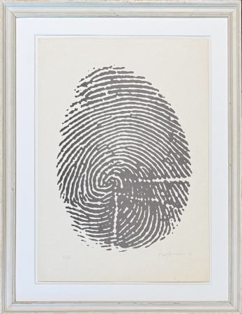 Нет Никаких Технических Manzoni - Piero Manzoni (1933-1963) - Left thumbprint - Photolithograph on paper - 1960