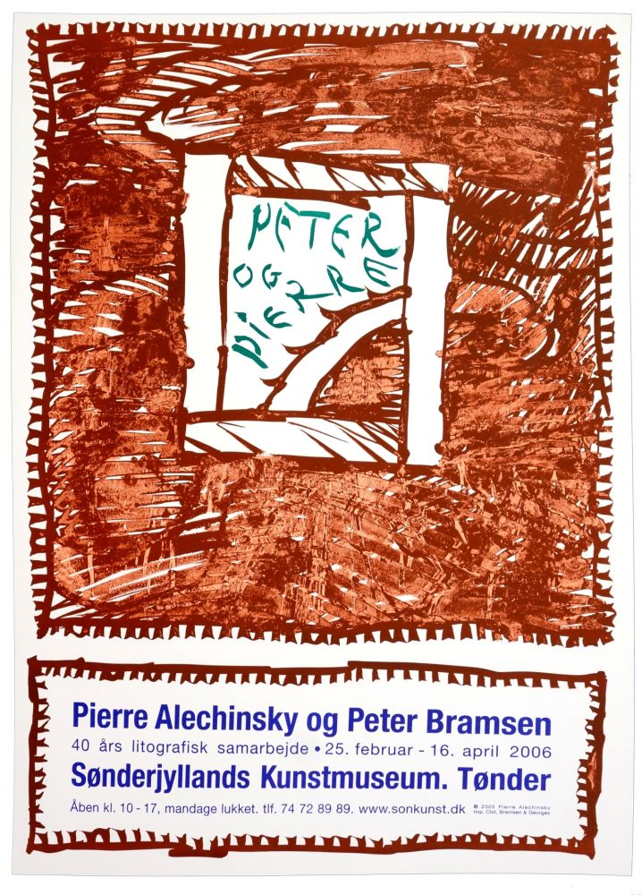 Афиша Alechinsky - Pierre Alechinsky og Peter Bramsen, Sønderjylland Kunstmuseum. Tønder