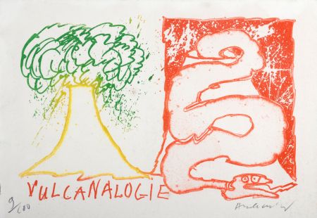 Офорт Alechinsky - Pierre Alechinsky : Vulcanalogie, 1970 - Hand-signed