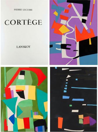 Иллюстрированная Книга Lanskoy - Pierre Lecuire : CORTÈGE. 24 pochoirs (ex. de tête avec suite complète) 1959.