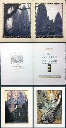 Иллюстрированная Книга Jouve - Pierre Loti: UN PÉLERIN D'ANGKOR. Illustration de Paul Jouve gravées par F.-L. Schmied (1930)..‎ 