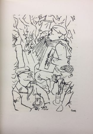 Иллюстрированная Книга Grosz - Pierre Mac Orlan : PORT D’EAUX MORTES. Lithographies de Georges Grosz. 1926.
