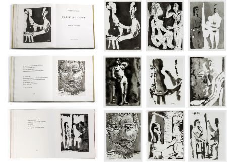 Иллюстрированная Книга Picasso - Pierre Reverdy : SABLE MOUVANT. 10 aquatintes originales (1966).