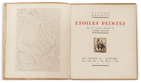 Иллюстрированная Книга Derain - Pierre Reverdy :  ÉTOILES PEINTES. Avec une eau-forte originale de André Derain (1921)