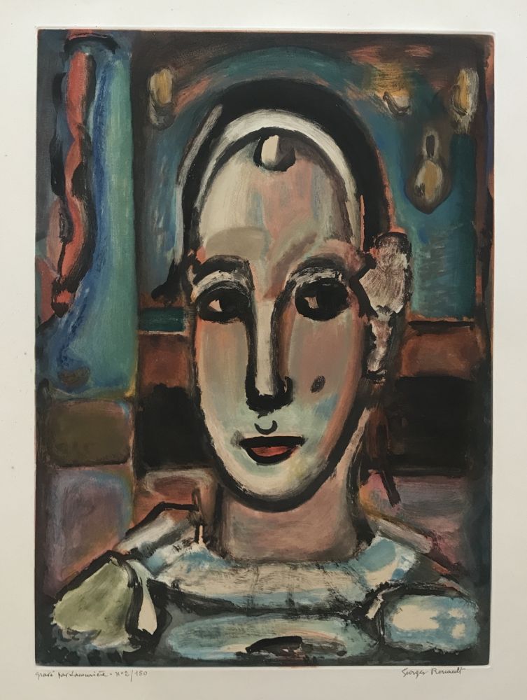 Офорт И Аквитанта Rouault - Pierrot