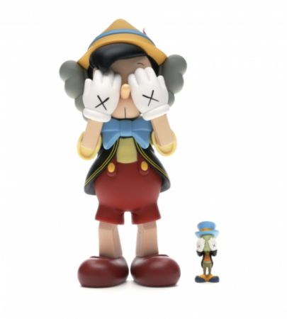 Многоэкземплярное Произведение Kaws - Pinocchio & Jiminy Cricket