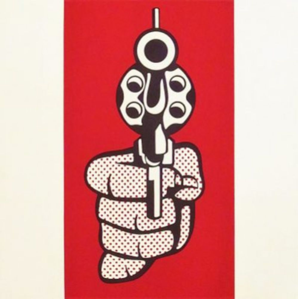 Сериграфия Lichtenstein - Pistol (Corlett 237)
