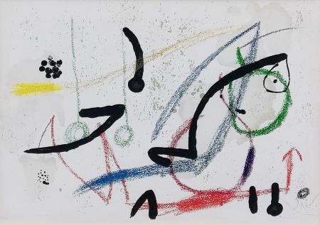 Литография Miró - PL. 9 (FROM MARAVILLAS CON VARIACIONES ACRÓSTICAS EN EL JARDIN DE MIRO)