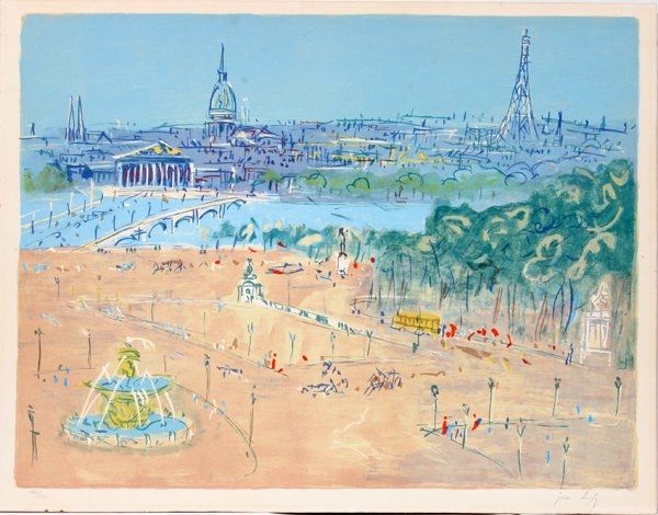 Литография Dufy - Place de la Concorde