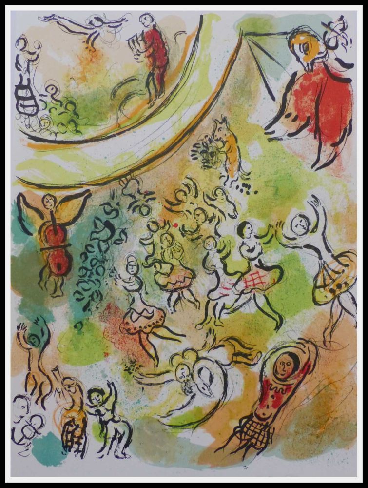 Литография Chagall - PLAFOND DE L'OPERA GARNIER