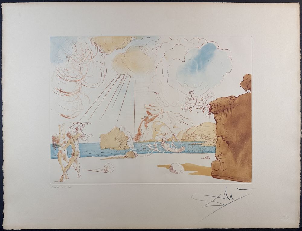 Гравюра Dali - Plage de Cadaques