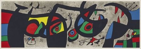 Литография Miró - Plate III from Le Lézard aux plumes d’or (The Lizard with Golden Feathers)