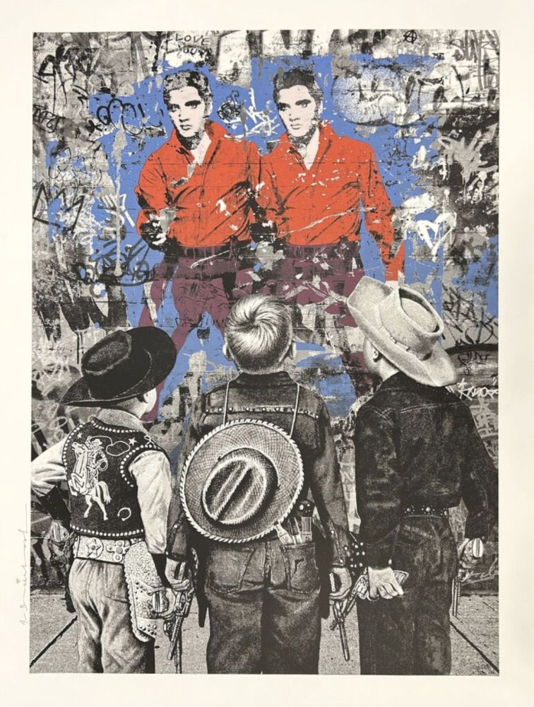 Сериграфия Mr Brainwash - Playing Cowboy