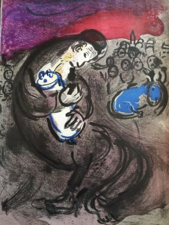 Литография Chagall - Pleurs de Jérémie