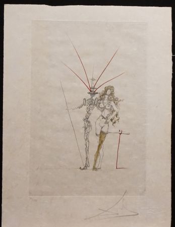 Гравюра Dali - Poems Secrets Frontispiece