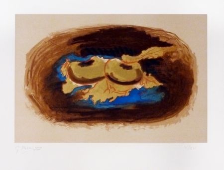 Литография Braque - Pommes et feuilles