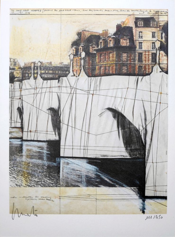 Литография Christo - Pont Neuf Wrapped