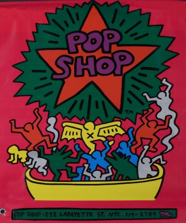 Сериграфия Haring - Pop shop Bag, 1986