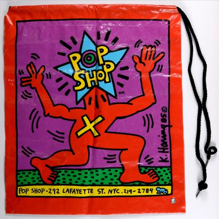 Сериграфия Haring - Pop shop Bag, 1986 - Highly collectible!