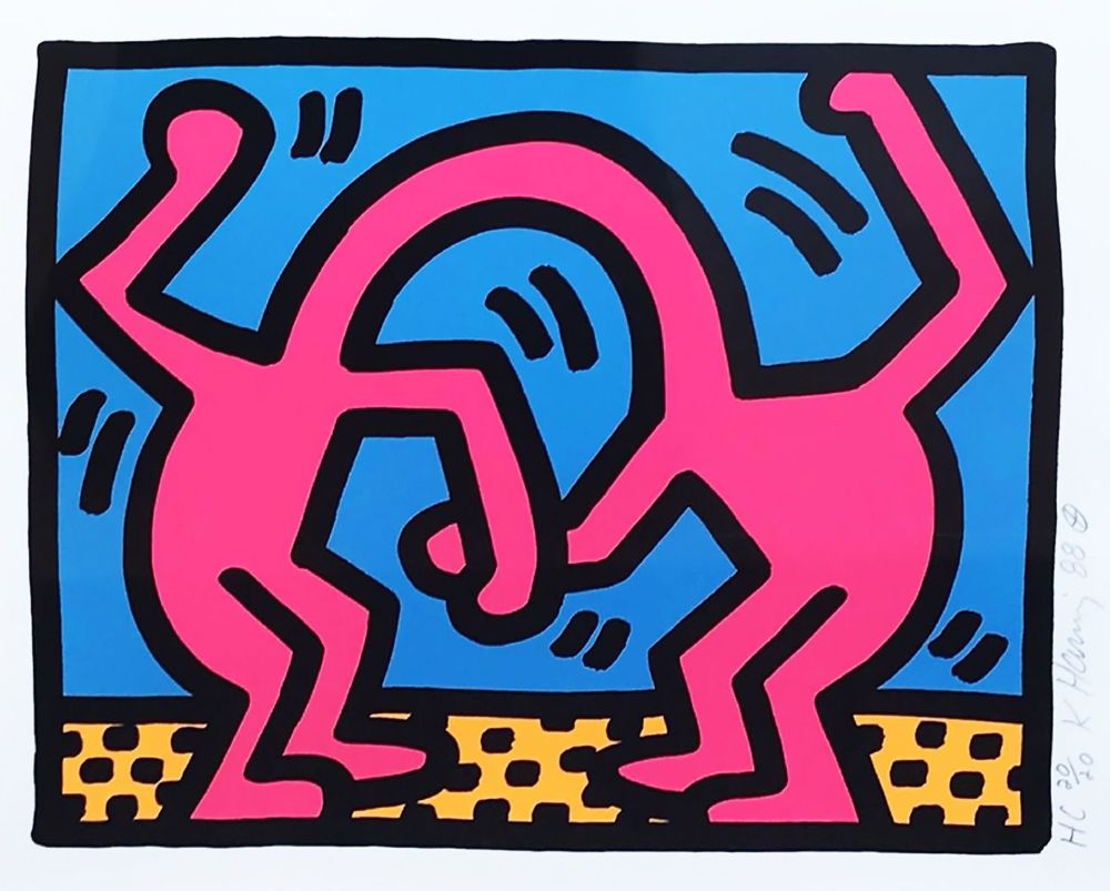 Сериграфия Haring - Pop shop II