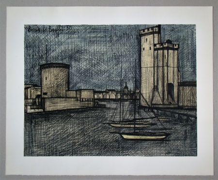 Литография Buffet - Port de la Rochelle, 1950
