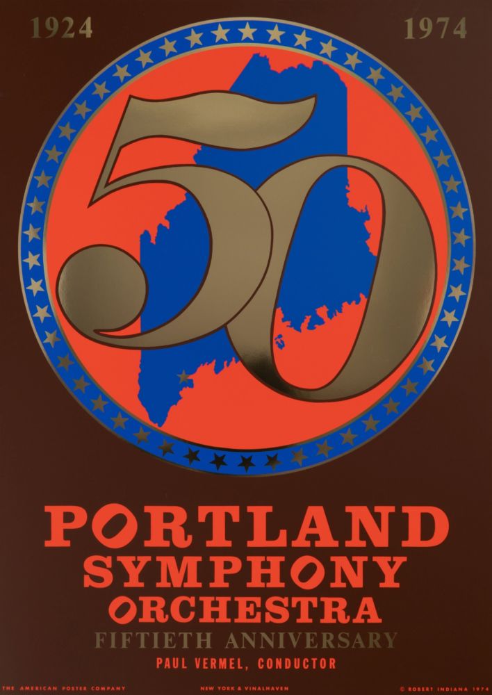 Сериграфия Indiana - Portland Symphony Orchestra, 50th Anniversary, 1974