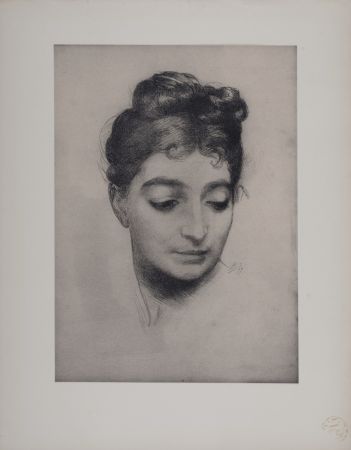 Литография Bracquemond - Portrait, 1897