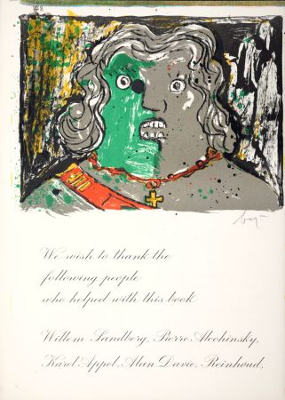 Литография Baj - Portrait, 1964