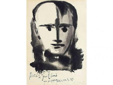 Акватинта Picasso - PORTRAIT D HOMME A LA MECHE 