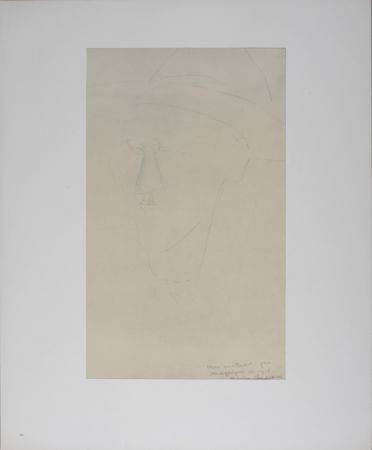 Литография Modigliani - Portrait de Blaise Cendrars