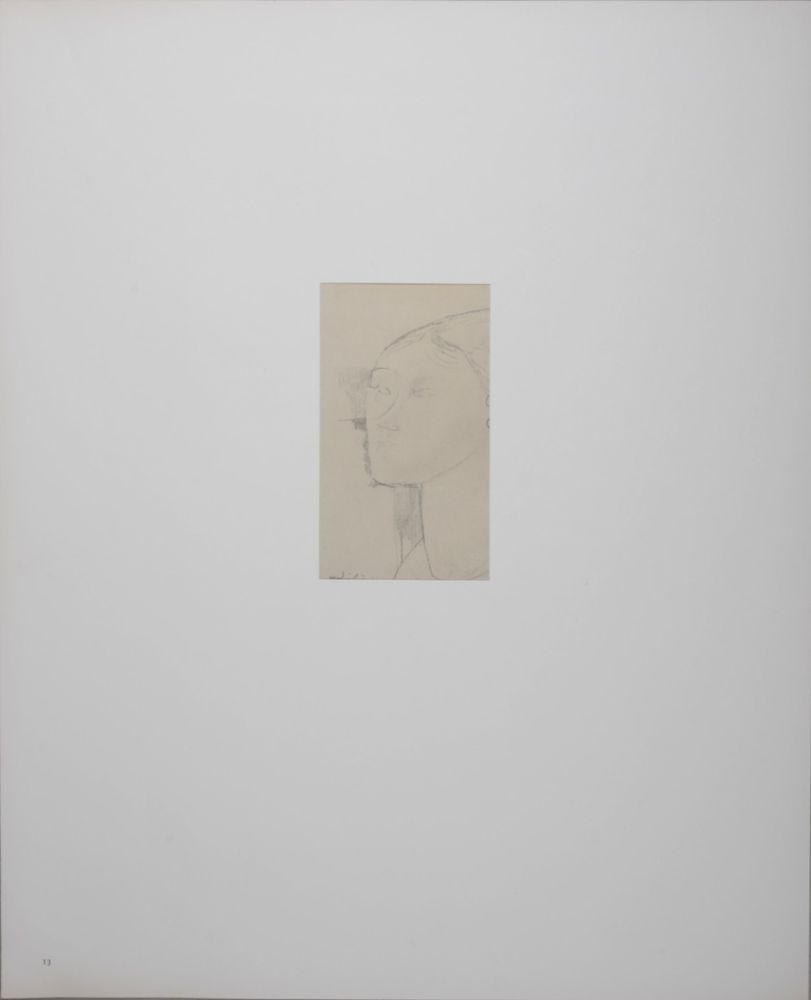 Литография Modigliani - Portrait de Béatrice Hastings