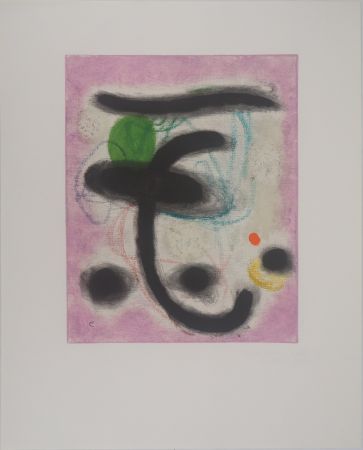 Литография Miró - Portrait de Femme