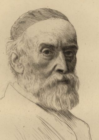 Гравюра Legros - Portrait de G.F. Watts R.A.