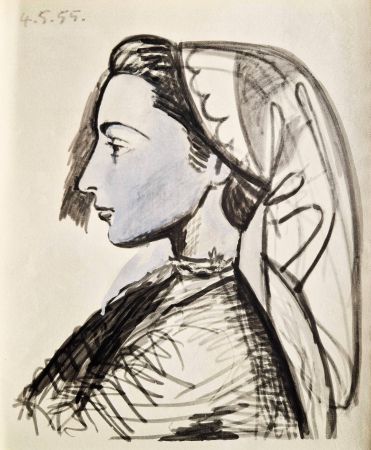 Трафарет Picasso - Portrait de Jacqueline