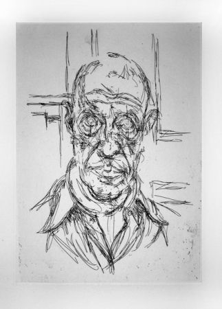 Гравюра Giacometti - Portrait de Michel Leiris