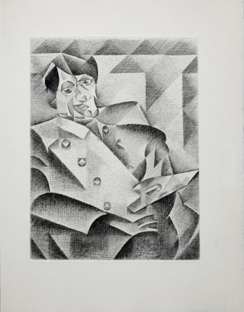 Гравюра Gris  - Portrait de Picasso, 1947