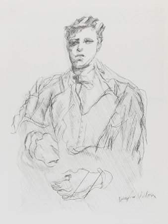 Гравюра Villon - Portrait de Rimbaud