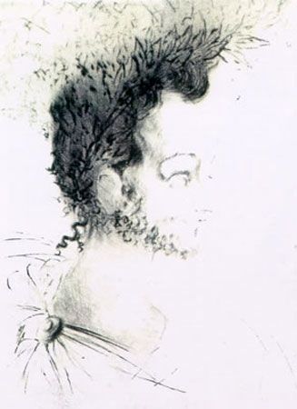 Гравюра Dali - Portrait de Ronsard (Portrait of Ronsard)