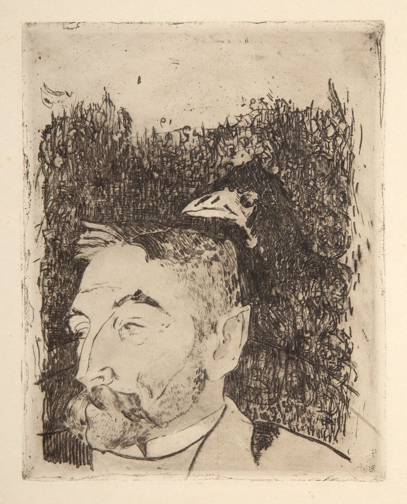 Гравюра Gauguin - Portrait de Stéphane Mallarmé