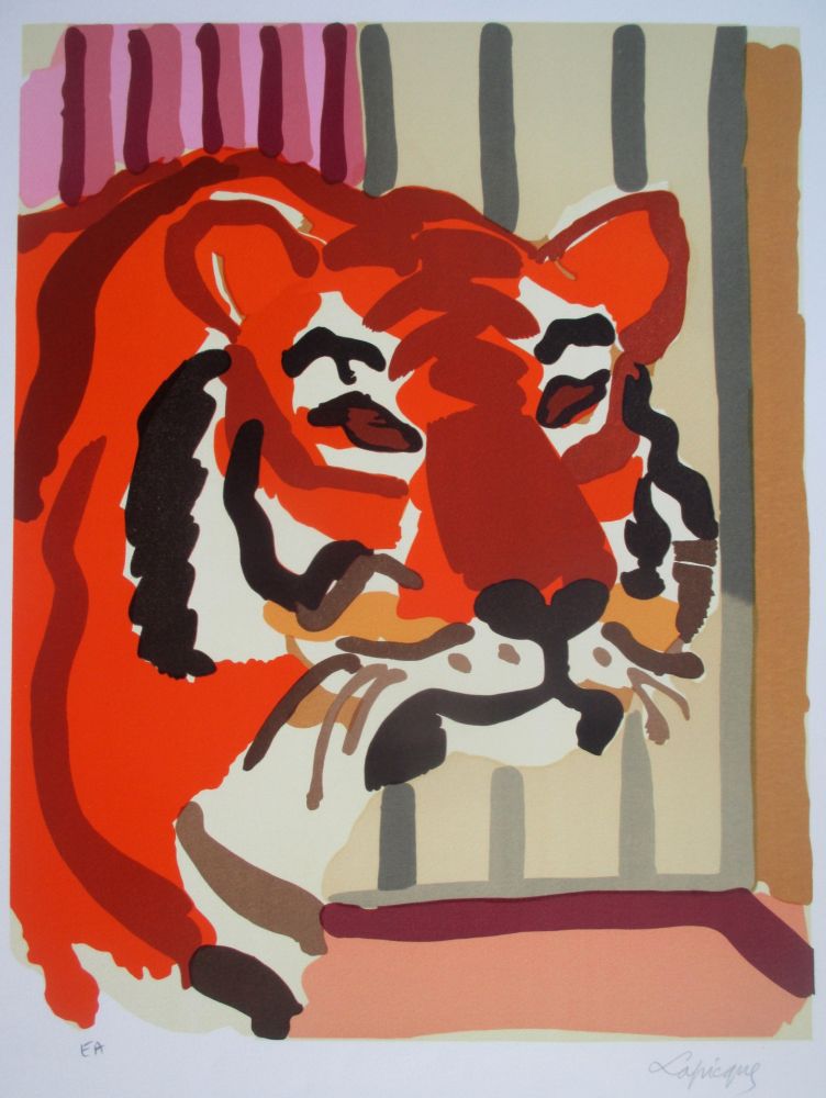 Литография Lapicque - Portrait de Tigre