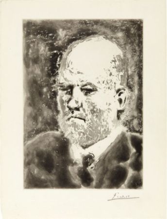 Акватинта Picasso - Portrait de Vollard I